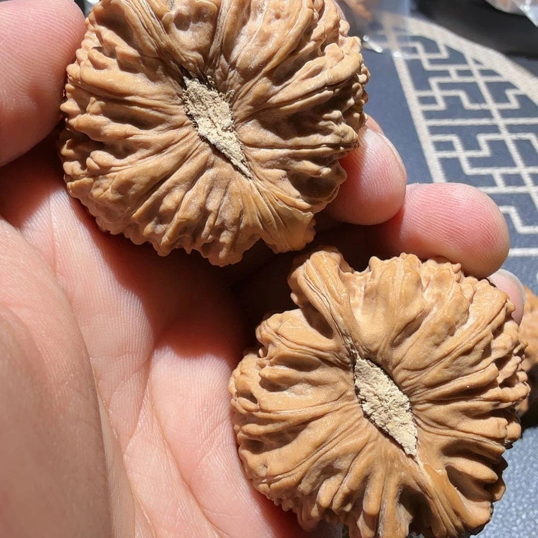 文玩核桃吊坠白狮子