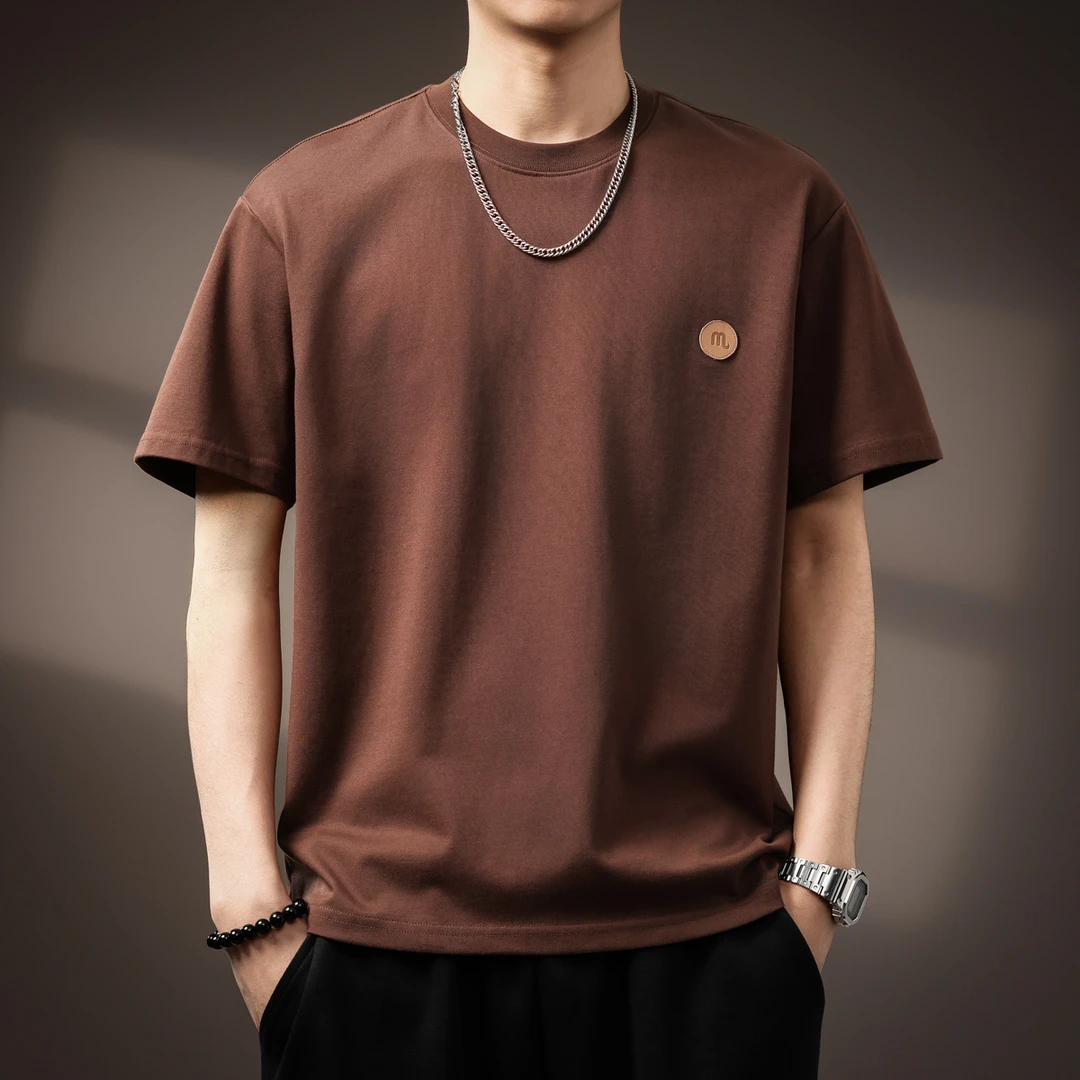 MR.MUDI/穆迪先生高端凉感短袖T恤男2025夏季新款美式宽松体恤