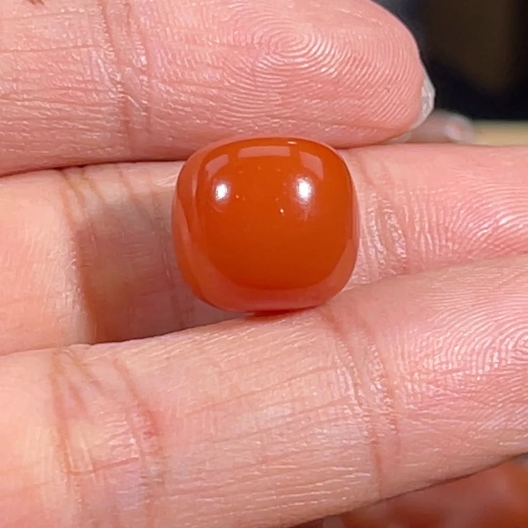 南红玛瑙未镶嵌官坡料老型珠12*11.2mm