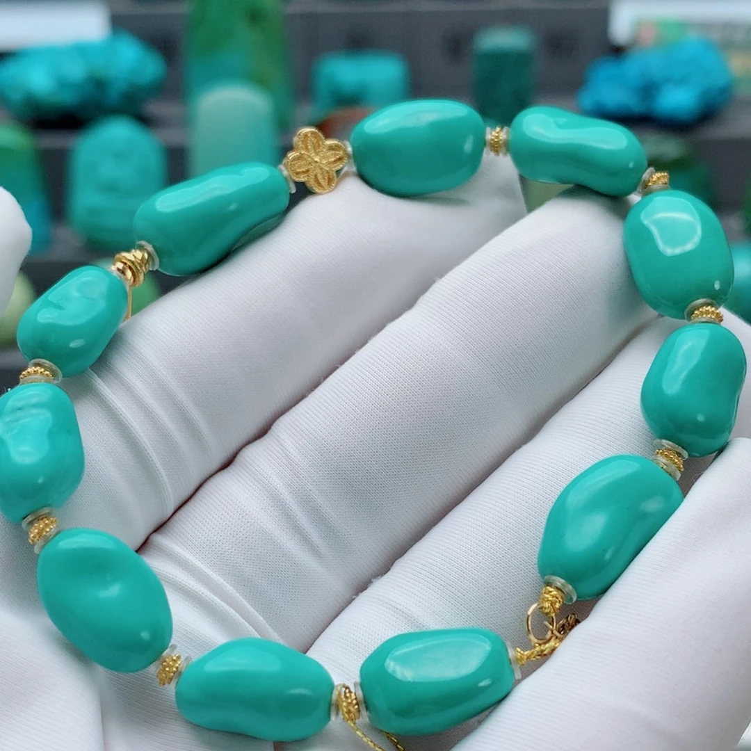 绿松石其他18K金镶嵌