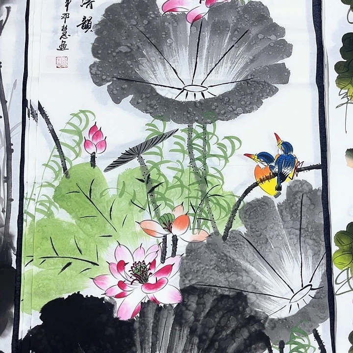 她家都是手绘作品