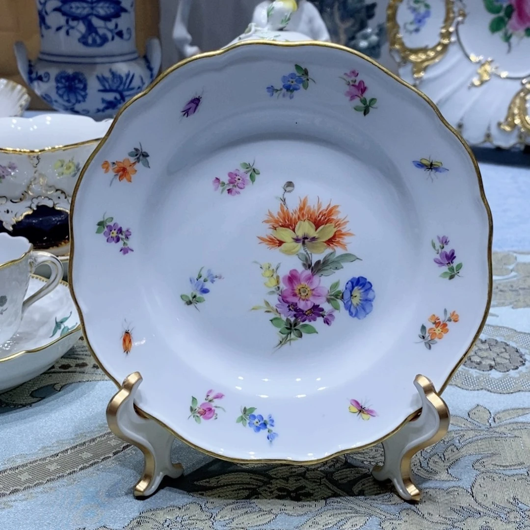 瓷片梅森一等细笔花卉甜品碟15.5cm