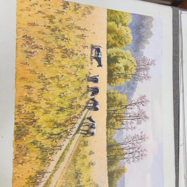 油画咯咯哒了一下这个点我