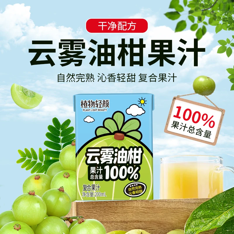 云雾油柑100%果汁降火烧烤火锅解腻正宗油柑整箱12盒