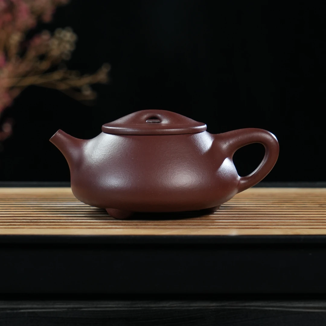 GS20-046   冯爱琴  宜兴手工紫砂  景舟石瓢