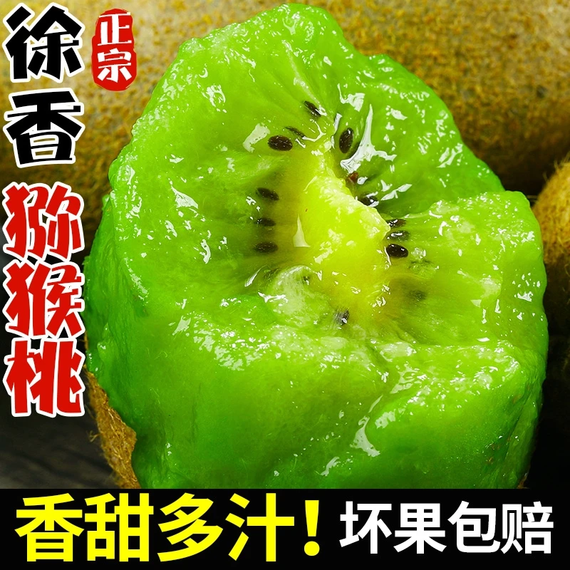 正宗陕西徐香猕猴桃奇异果硬果正品绿心猕猴桃大果新鲜整箱包邮