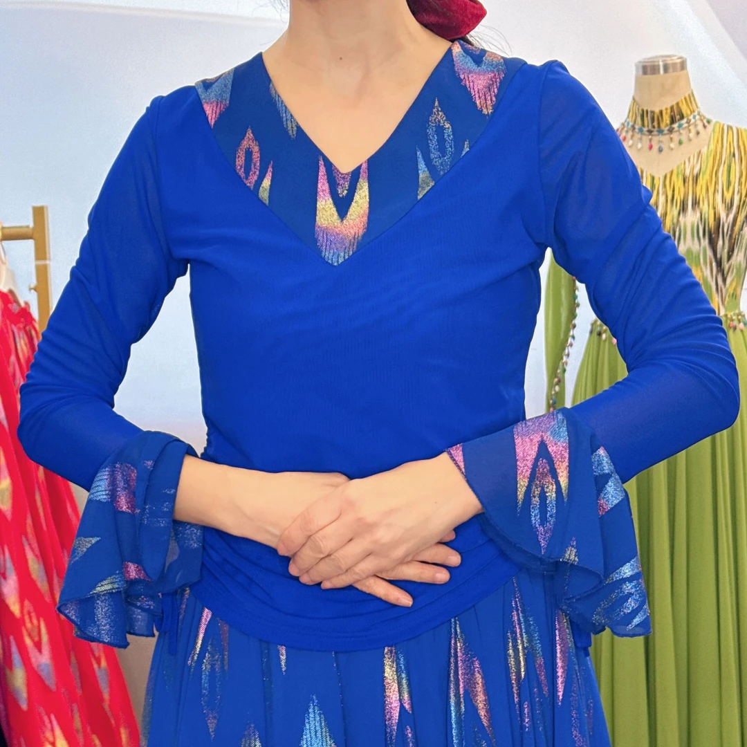 【工厂直销1】新款幻彩彩金上衣/新疆民族风上衣