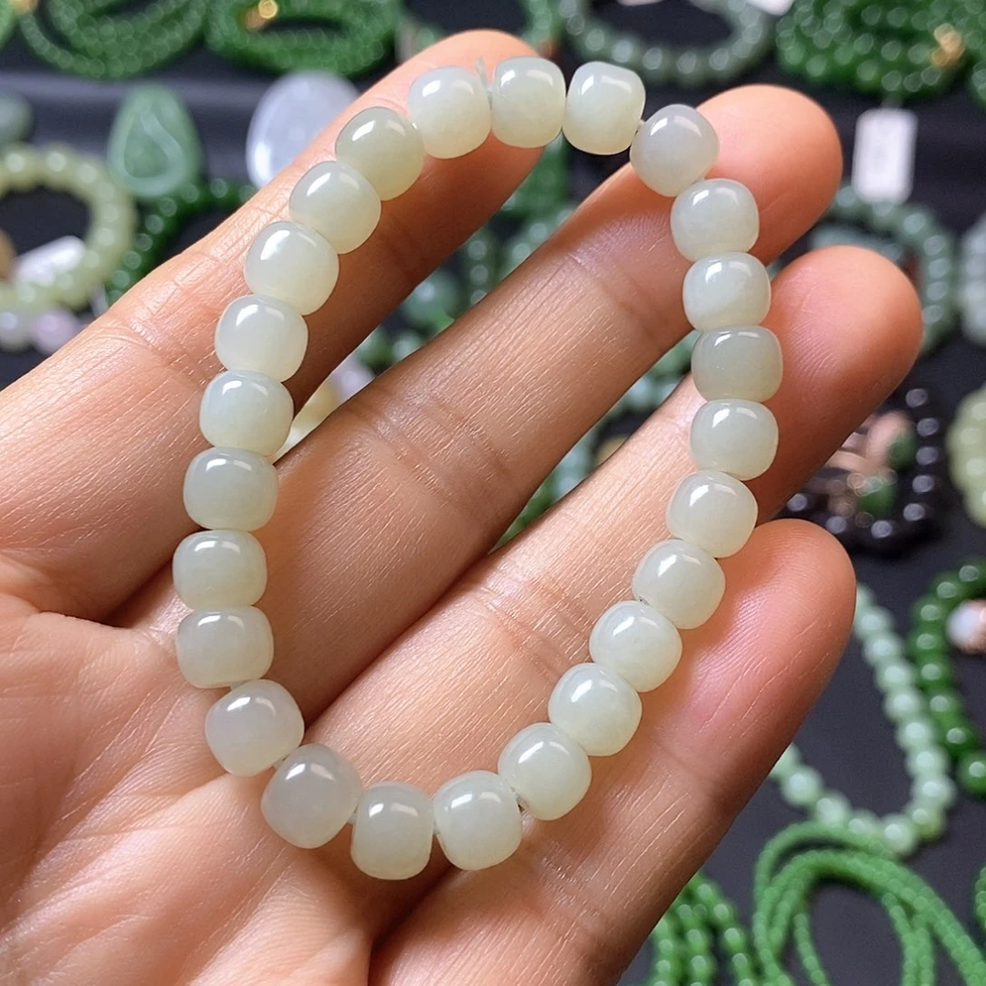 和田玉未镶嵌手链