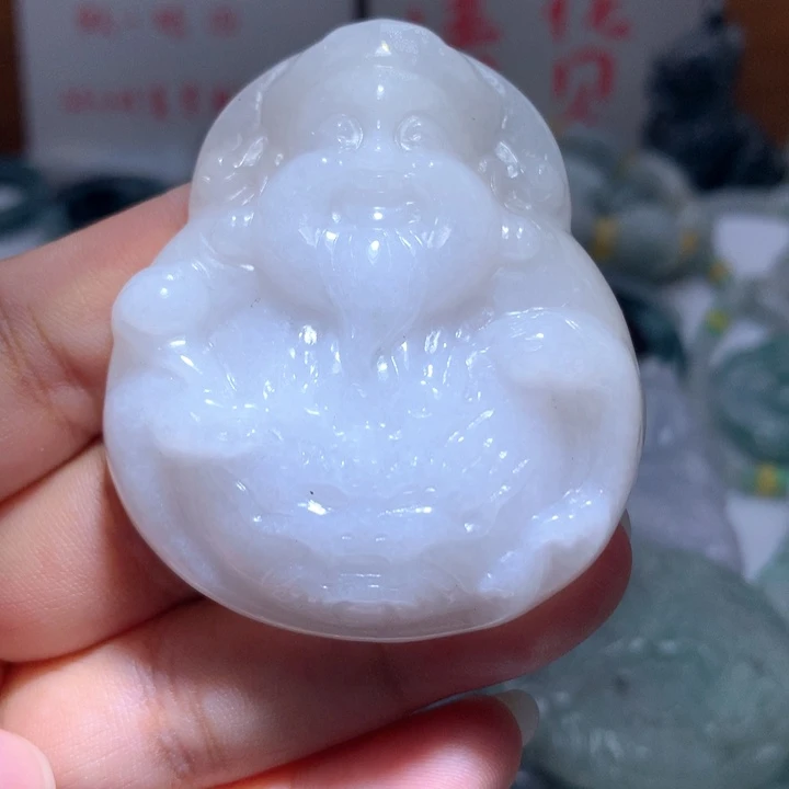 翡翠未镶嵌颈饰保真天然A货翡翠