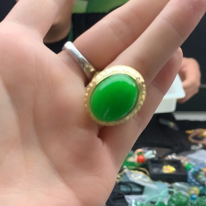 翡翠银S925镶嵌颈饰