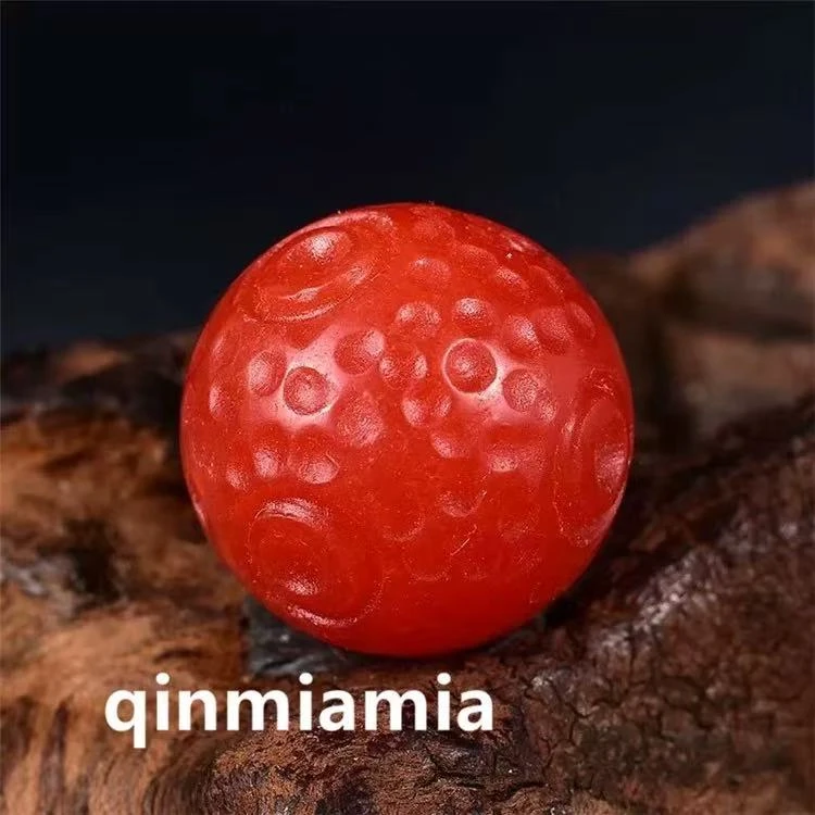 天然配件陨石坑珠13mmdiy配件玛瑙南红直播选购多样性发其一