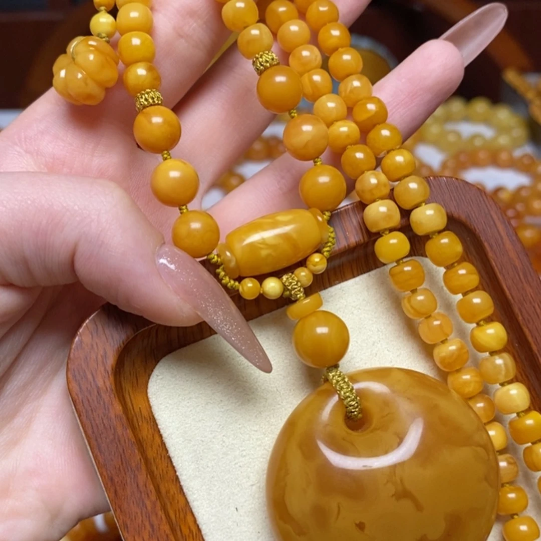 【闪购商品】蜜蜡颈饰未镶嵌项链