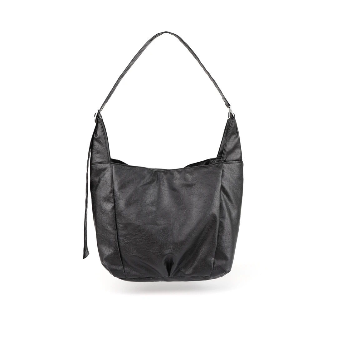 CLXL Studio通勤简约大容量褶皱流浪包HOBO单肩包斜挎托特包男女