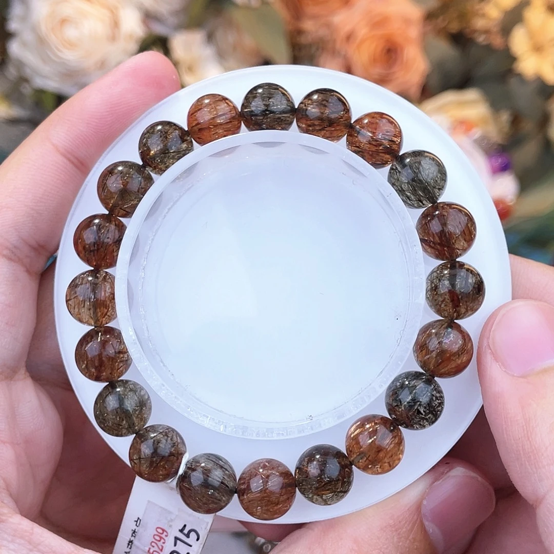 手串水晶未镶嵌黑金超9m