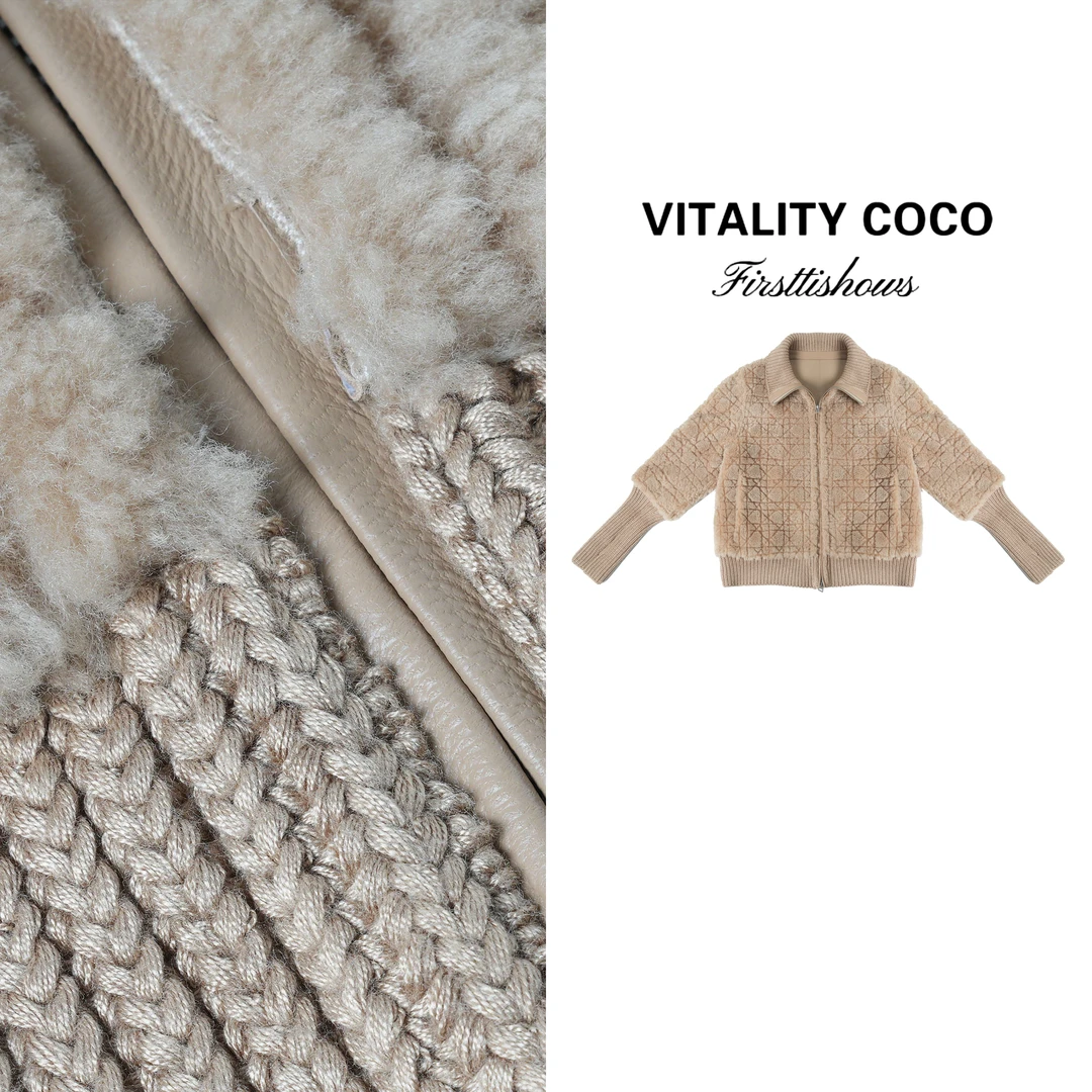 VITALITY COCO·CD拉贡系列新款女装 高定设计师皮毛一体外套-2719