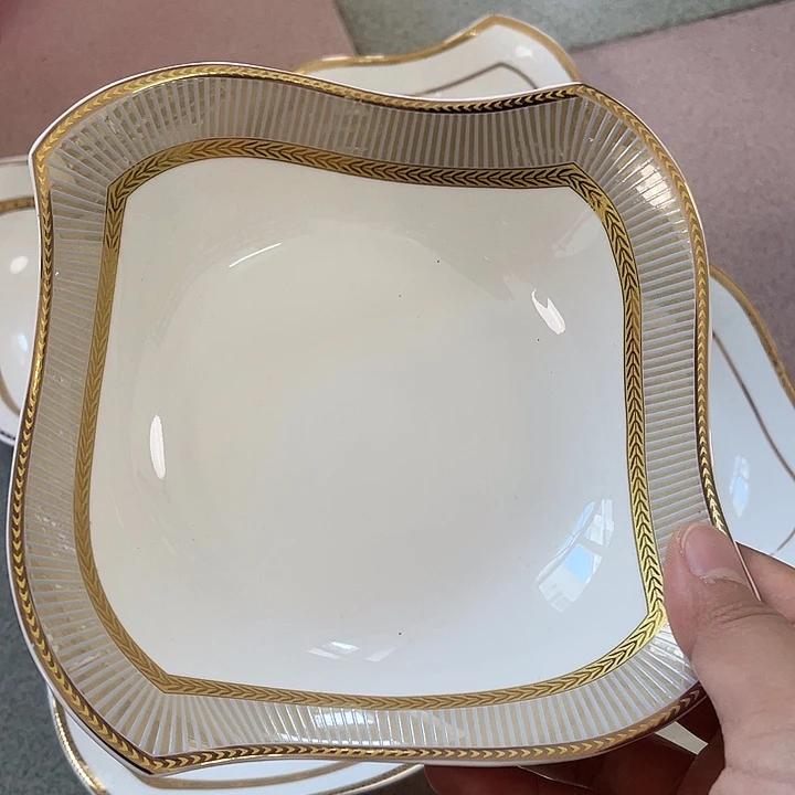 新骨瓷四个沙拉碗6寸微瑕完美主义者慎拍