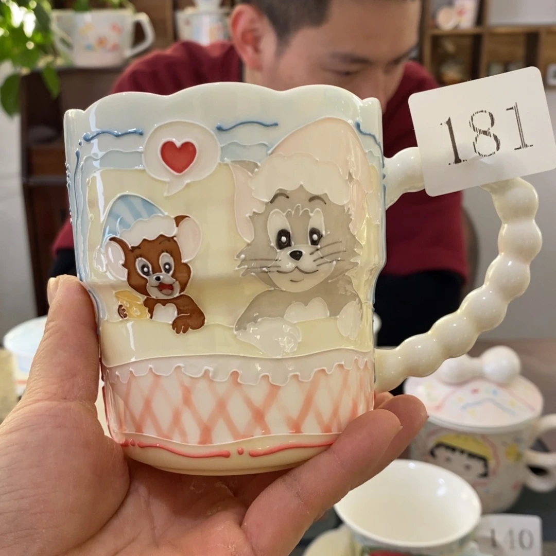 瓷片景德镇釉下彩手绘