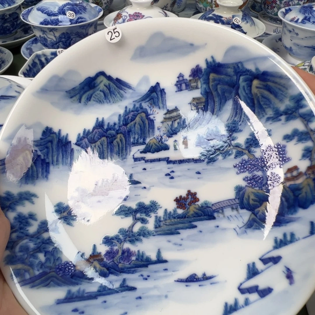 陶瓷景德镇纯手工纯手绘茶具木木25