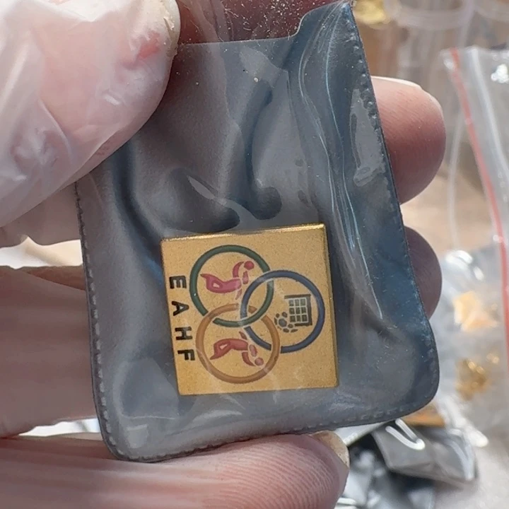 其他普通金属如图，排球徽章