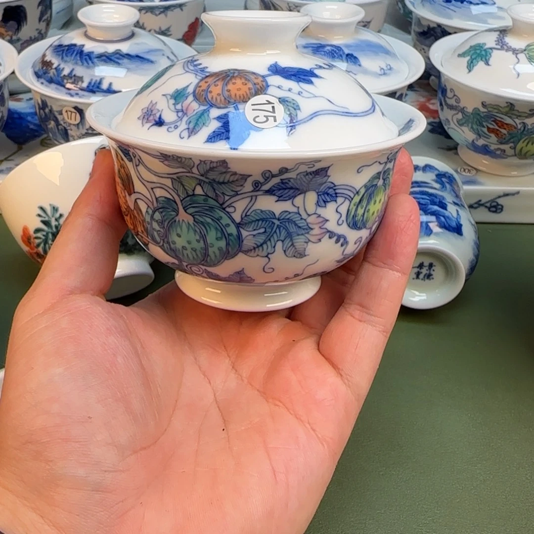 彦祖纯手工手绘茶具175