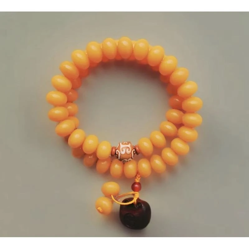 HN1401 黄菩提精品手串（无礼盒）