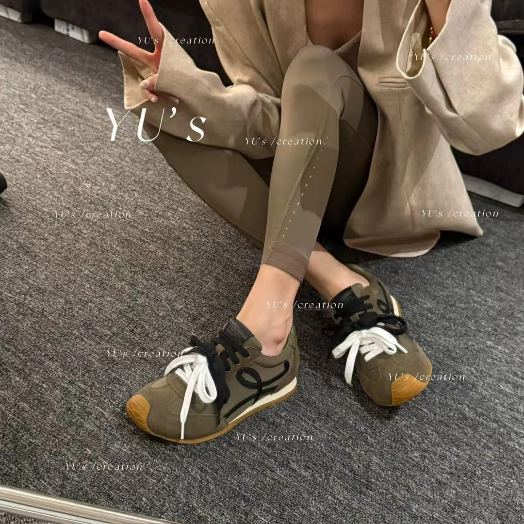 H55- 森林诗集｜植物系歪头德训鞋4cm19-2627-RD