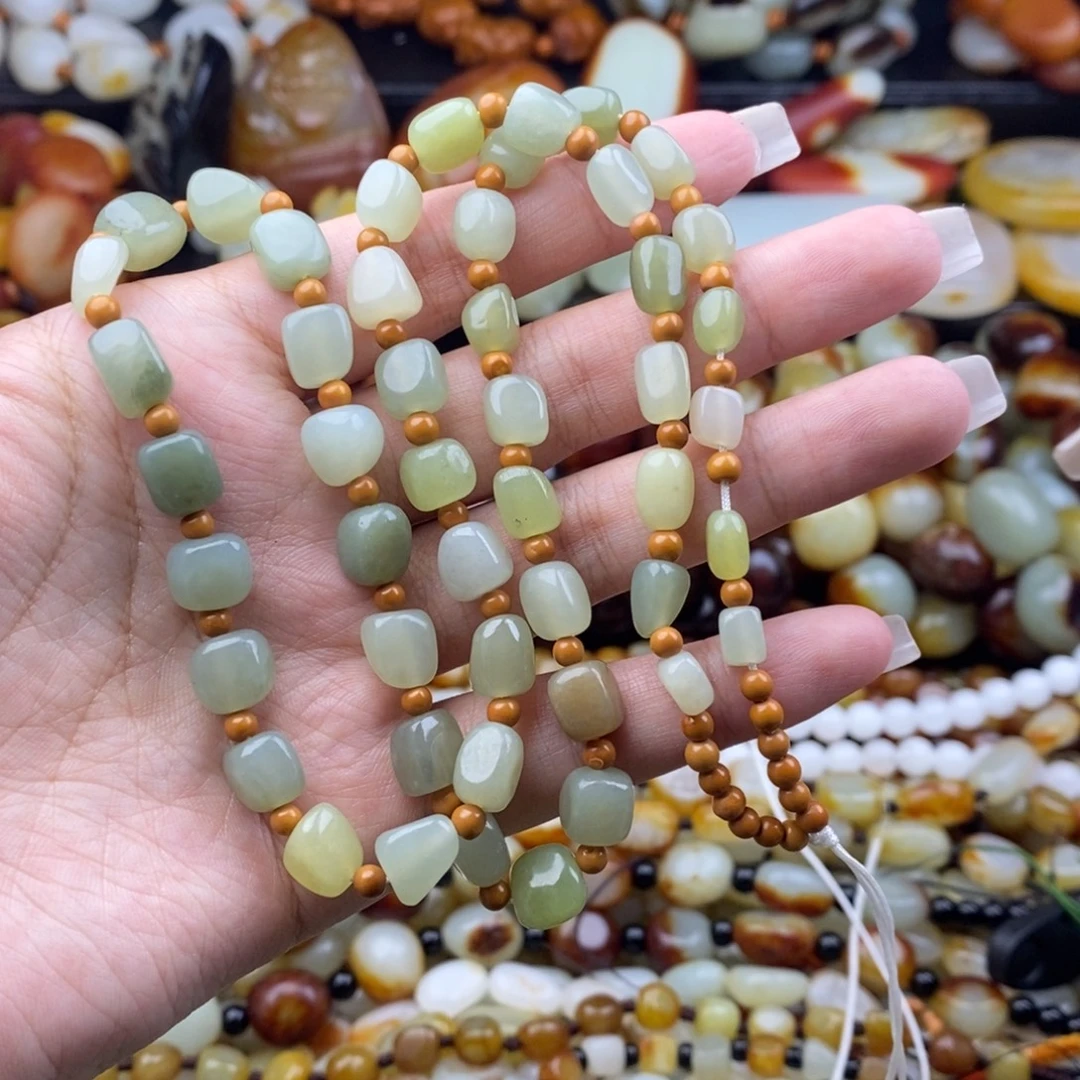 和田玉未镶嵌手链