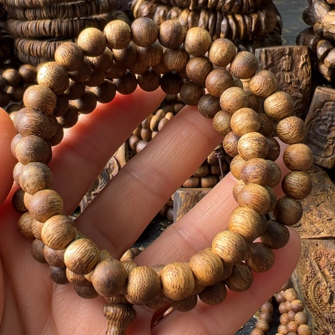 手串沉香0.7奇楠圆珠多圈