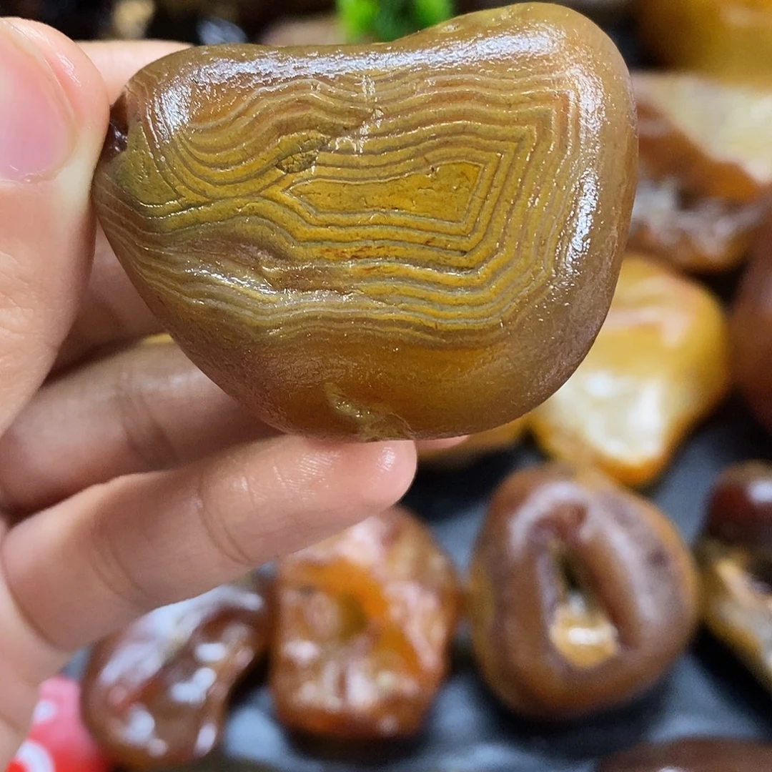 玛瑙/玉髓未镶嵌手把件