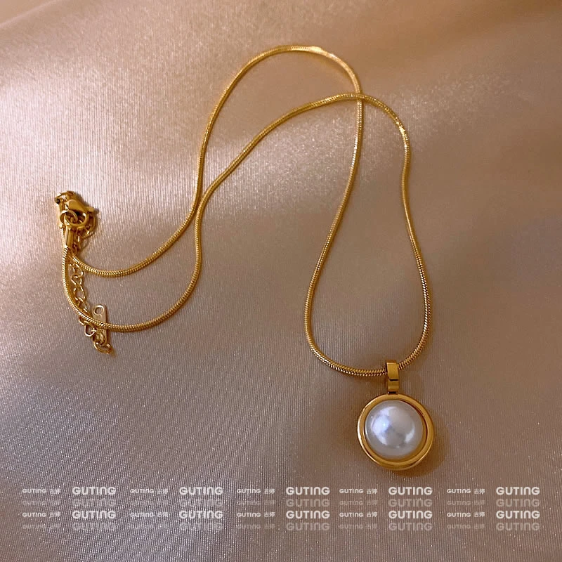 钛钢项链 6160两戴蛇骨链钛钢项链女高级感法式颈链蛇骨锁骨链