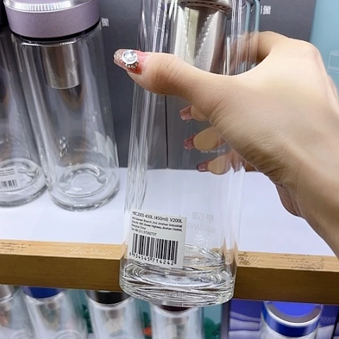 万象品牌玻璃杯万象V200L，水泥灰