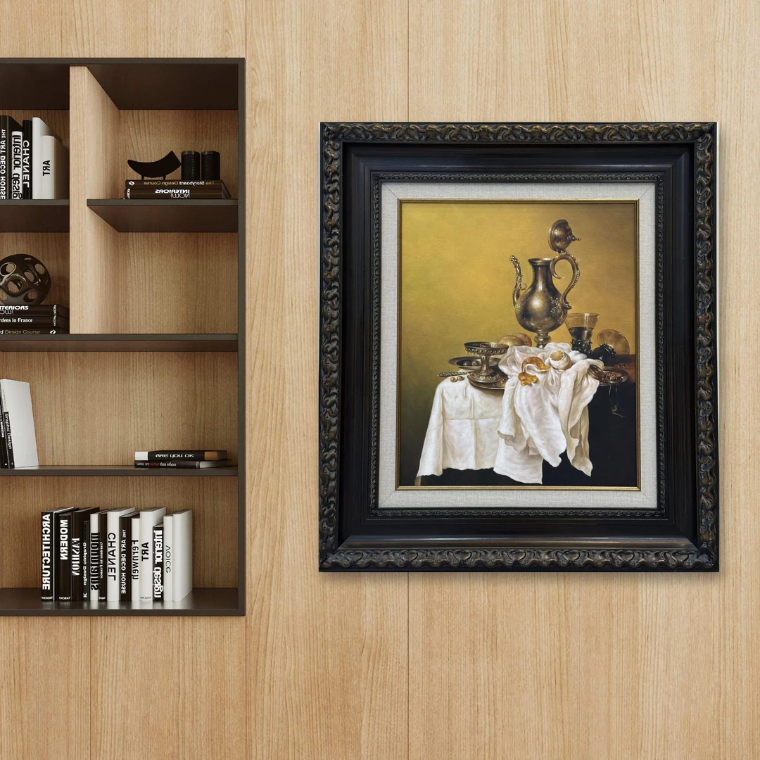 [宫廷器皿] 纯手绘油画玄关书房办公百搭装饰画挂画