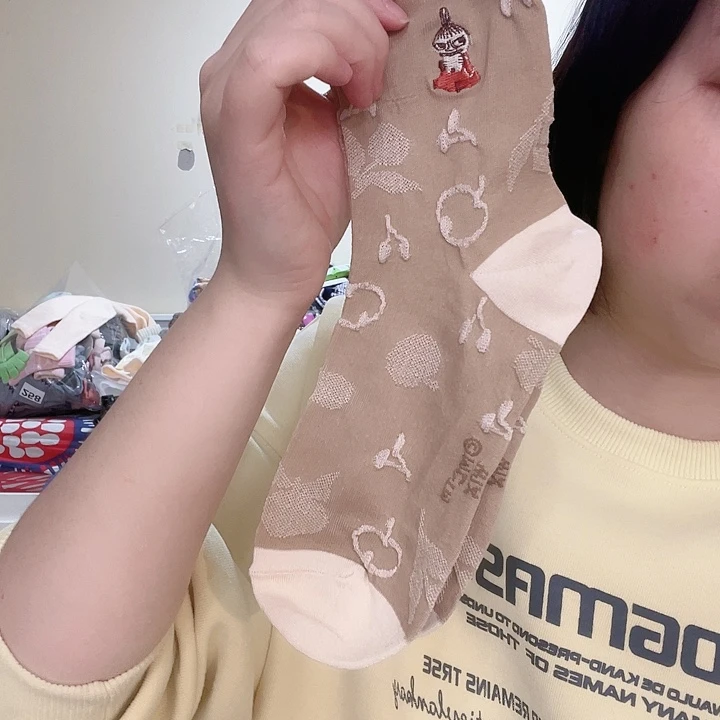 三醋酯纤维亚美棕色袜子611