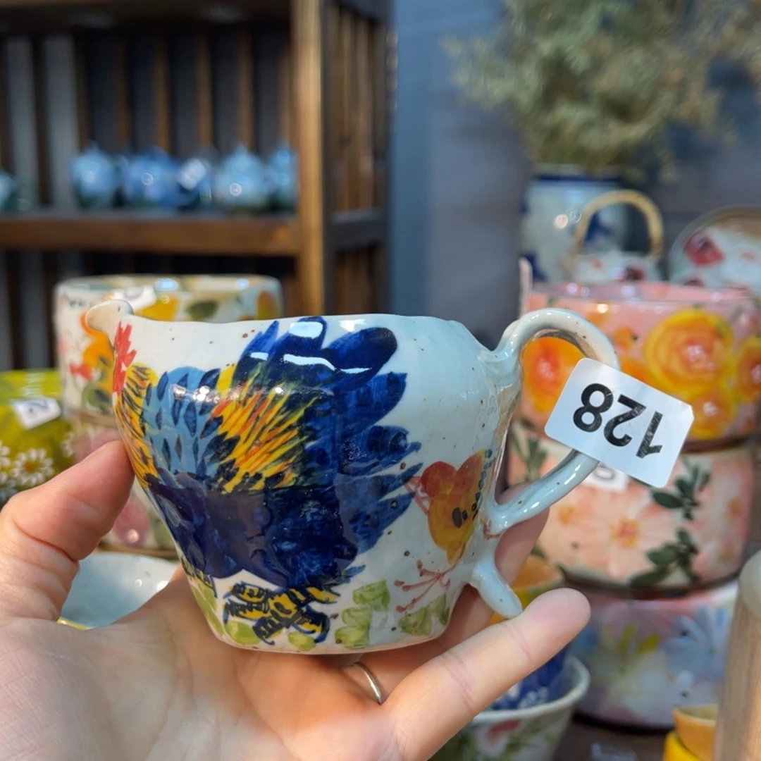 杯素浅陶瓷手工手绘