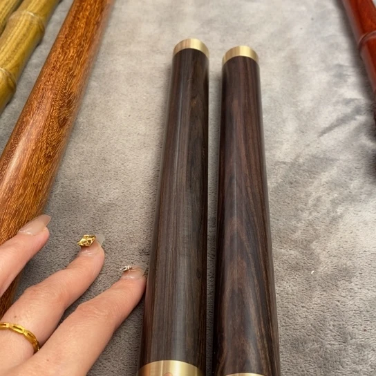 大果紫檀（缅甸花梨）海*善紫光檀双节棍