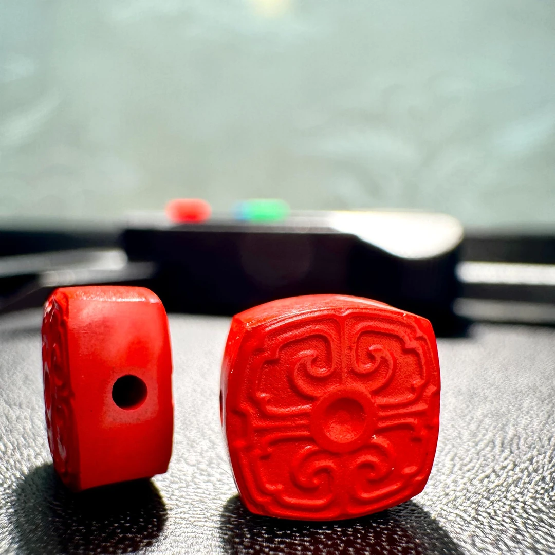 含辰砂工艺品朱砂饰品多样性拍一发一8.8/4.5左右