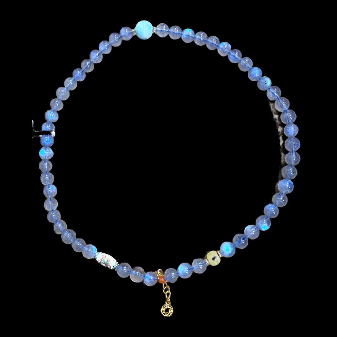 V7943 月光石多圈手串（多样性发一）.