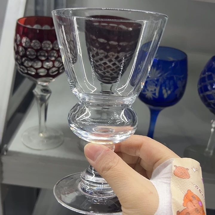 平底款水晶玻璃微瑕一个