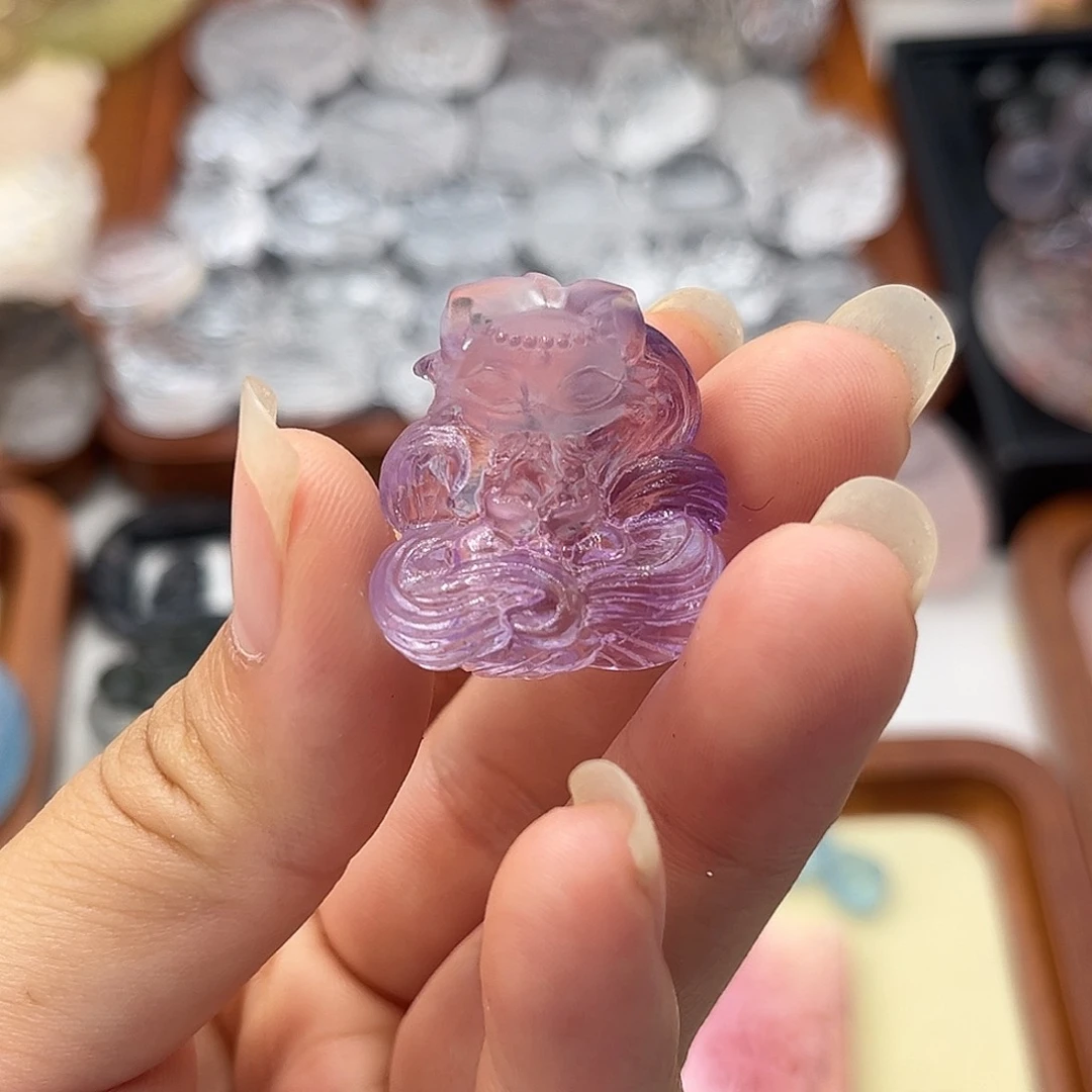 银S925镶嵌颈饰水晶?紫水立体27