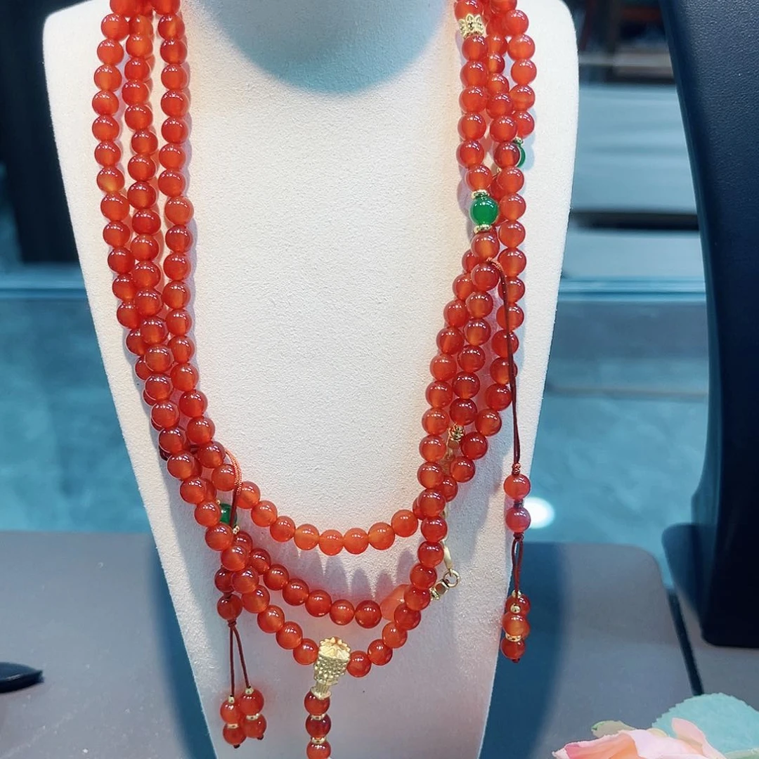 玛瑙/玉髓颈饰未镶嵌斜挎