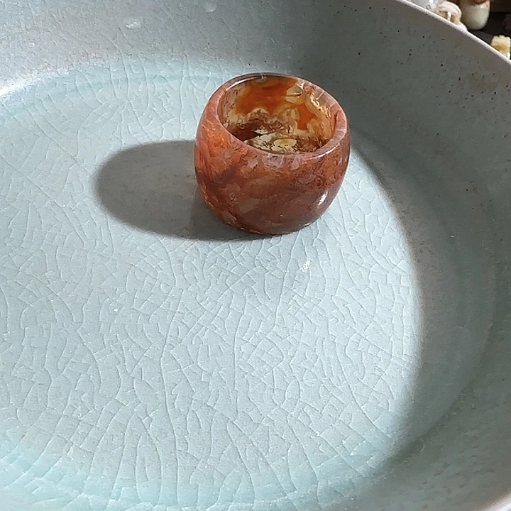 瓷片摆件恭喜发财工艺结缘3