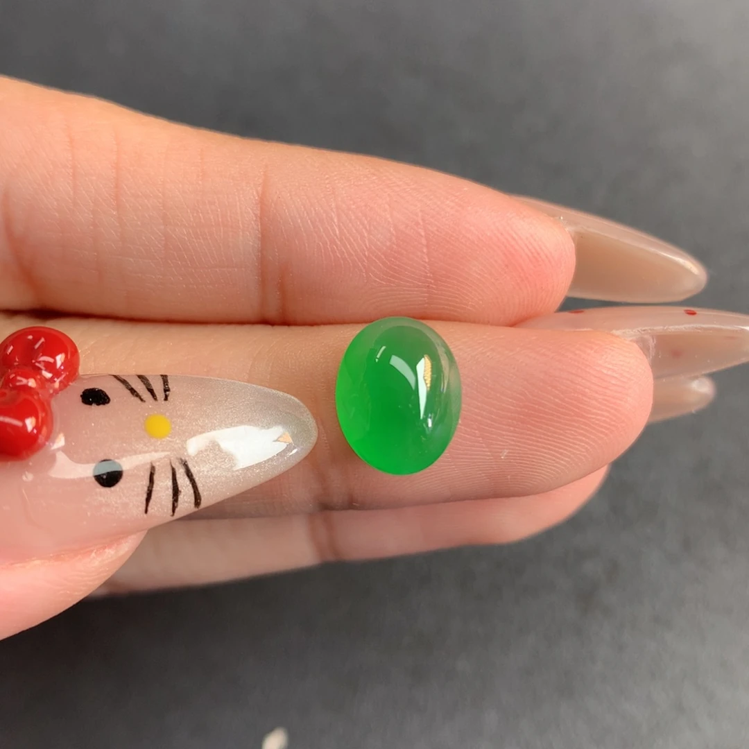 翡翠裸石翡翠10.02/8.01/4.38