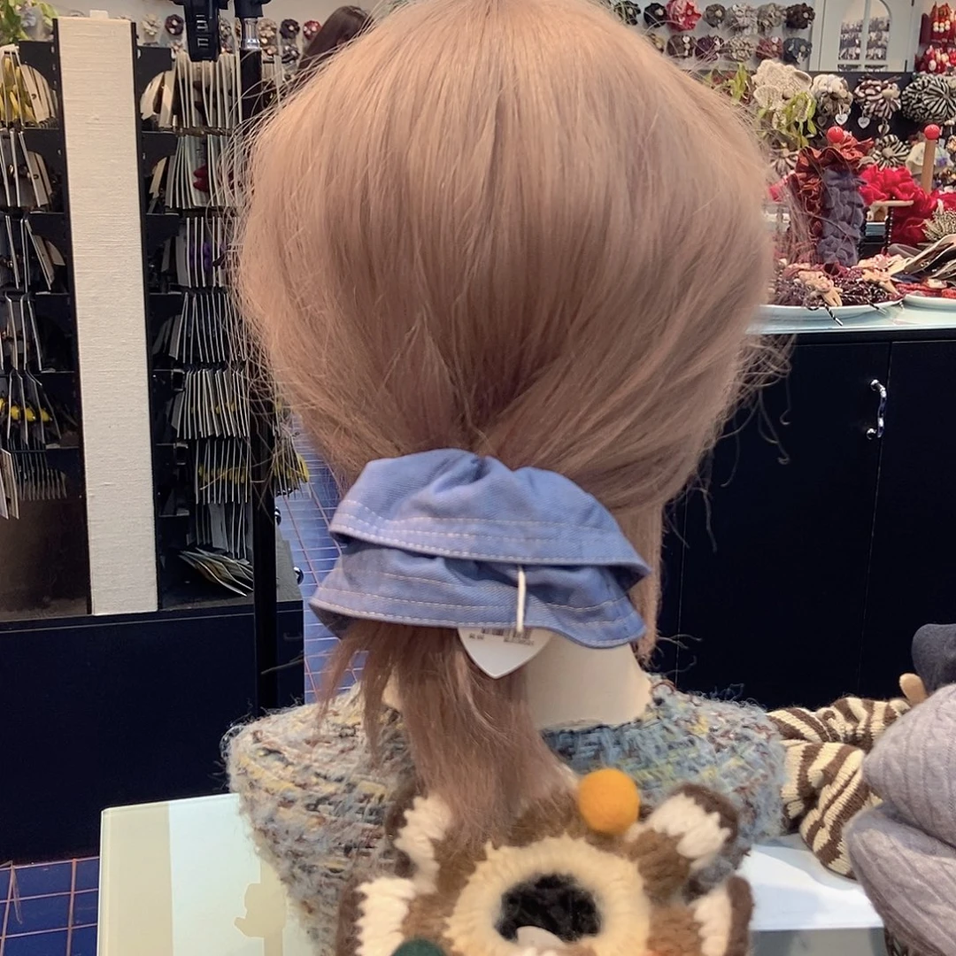 布艺铁合金牛仔发圈