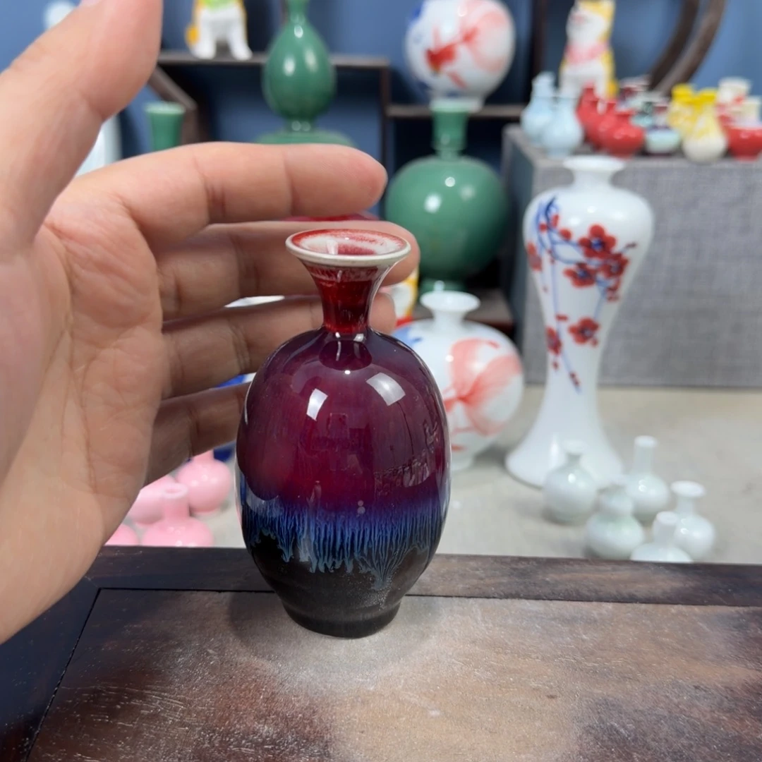 陶瓷手工小花器摆件