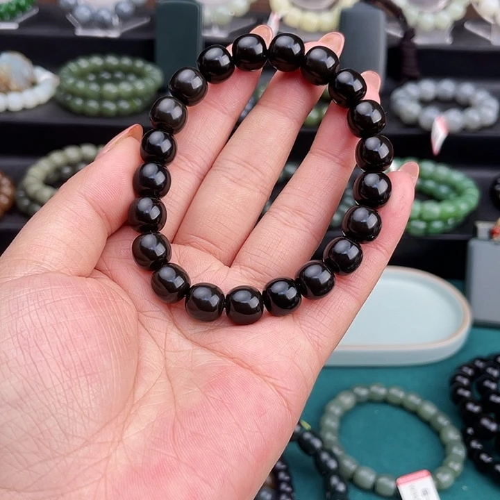 和田玉未镶嵌手链新疆且末金山矿老油糖卡10