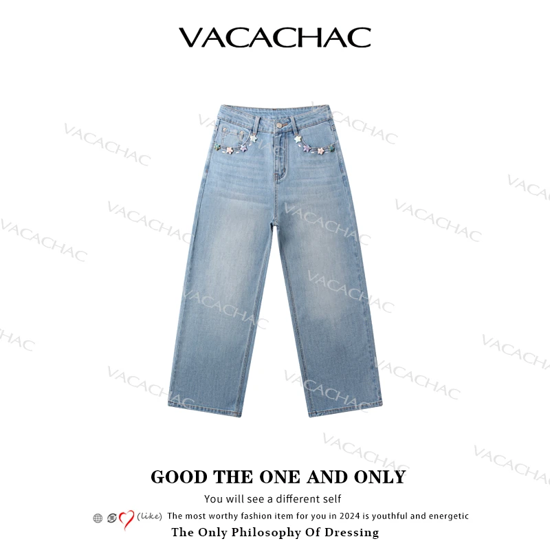 "九分裤”手缝五角彩星9分奶奶裤A1963