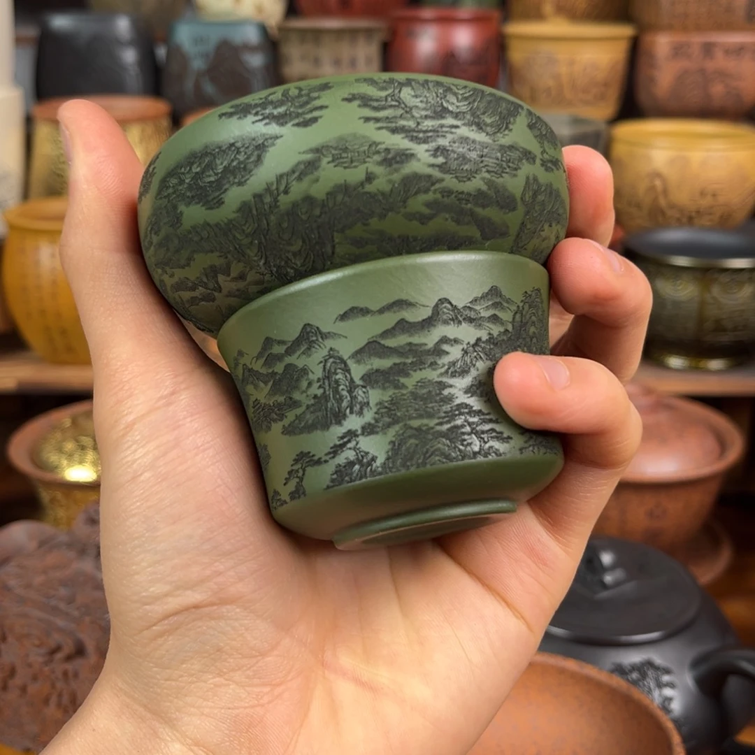 茶杯紫砂宜兴原矿紫砂杯茶具