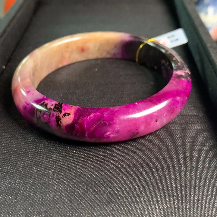 苏纪石（舒俱来）手镯未镶嵌冰桃红