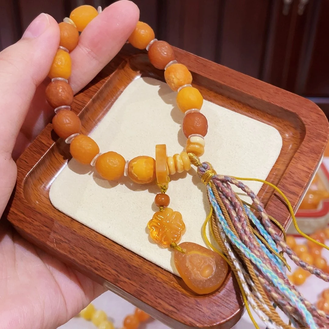 蜜蜡手链未镶嵌手串