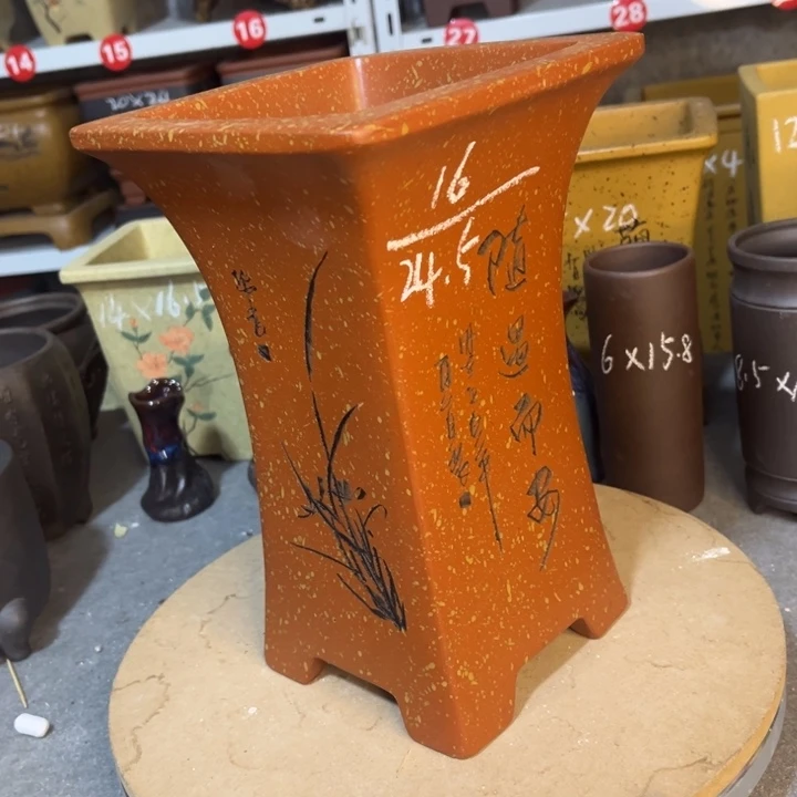 紫砂花盆紫砂花盆